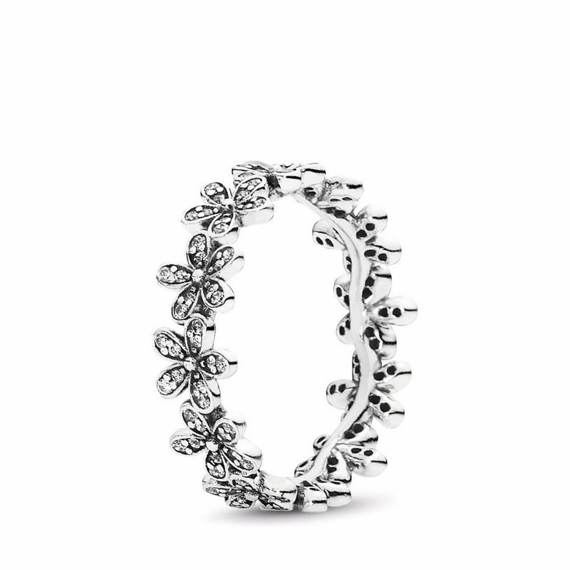 Pandora Australia Daisy Flower Stackable Ring - Sterling Silver | HYGNMZ709